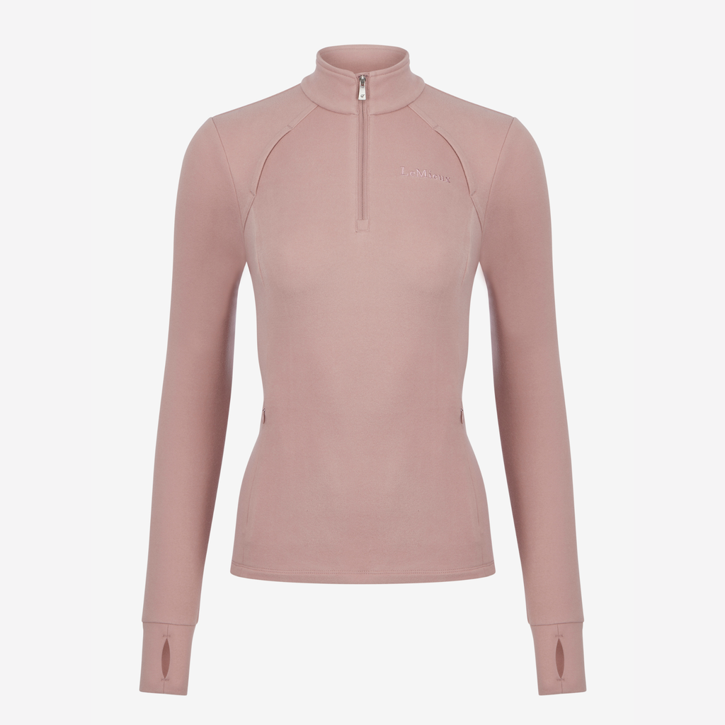 LeMieux Ladies Frances Quarter Zip Fleece - Wild Rose