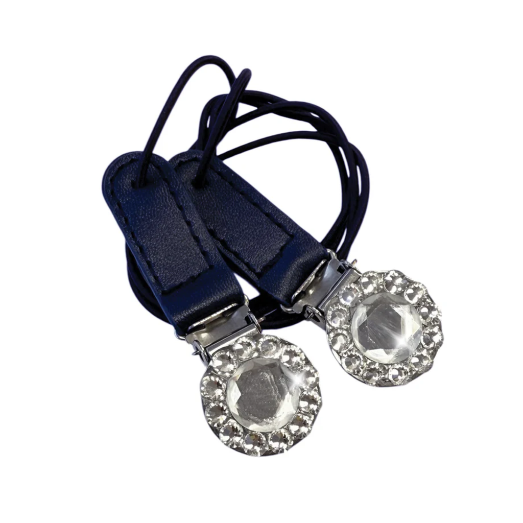 Equetech Crystal Showing Number Clips - Navy