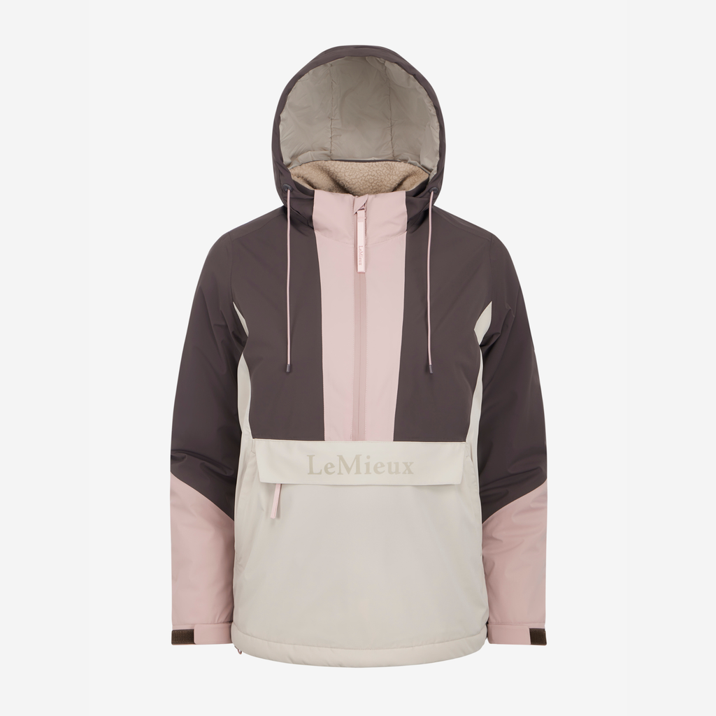 LeMieux Ladies Phoebe 1/2 Zip Waterproof Anorak - Wild Rose