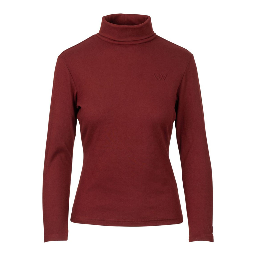 Woof Wear Ladies Roll Neck Shirt - Plum