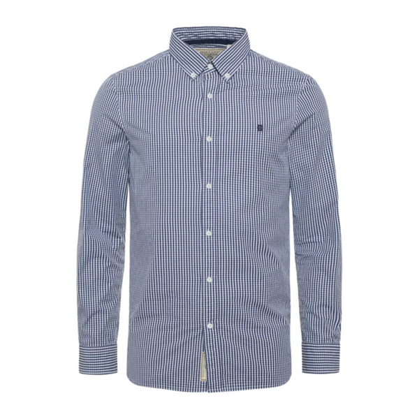Holland Cooper Mens Slim Fit Button Down Shirt - Navy Gingham