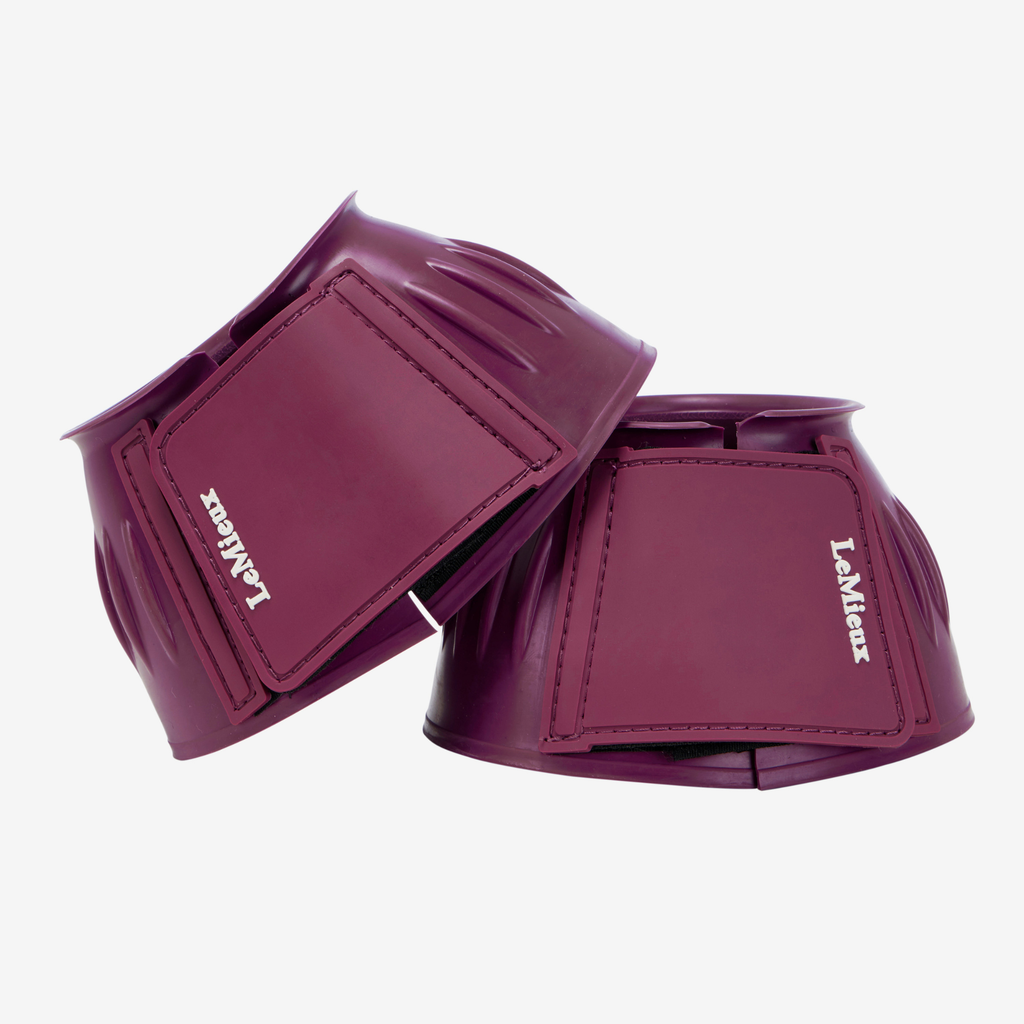 LeMieux Rubber Bell Boots - Blackberry