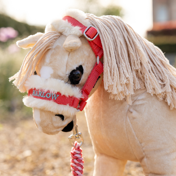 LeMieux Harlow Toy Pony Headcollar & Leadrope - Coral Crush