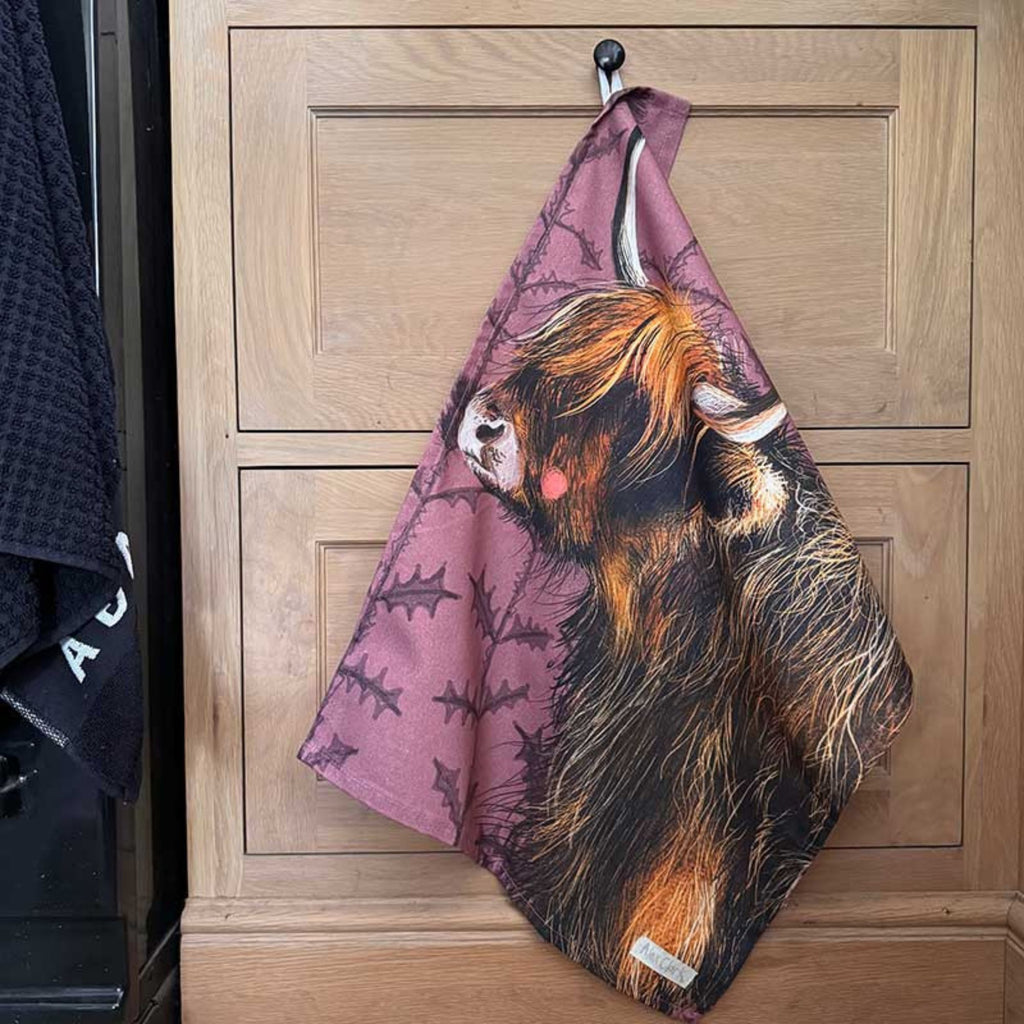 Alex Clark Highland Cow Tea Towel