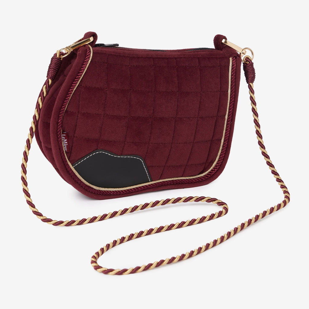 LeMieux Lustre Saddle Pad Cross Body Bag - Garnet