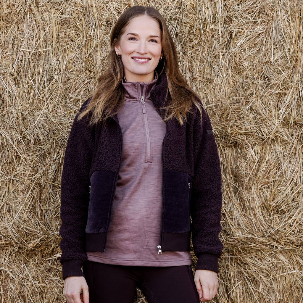 Ariat Ladies Laviolette Full Zip Jacket - Chocolate Plum