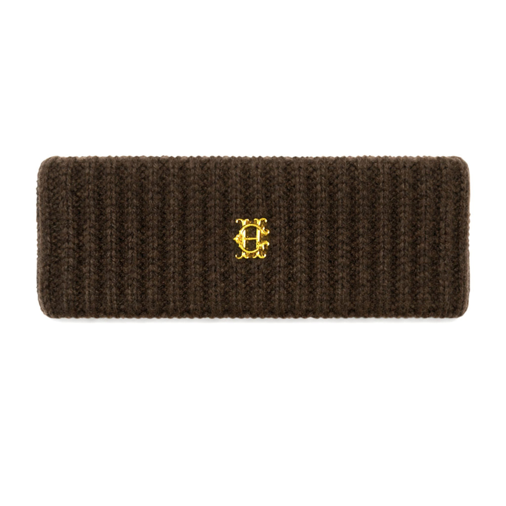 Holland Cooper Ladies Knitted Headband - Chocolate