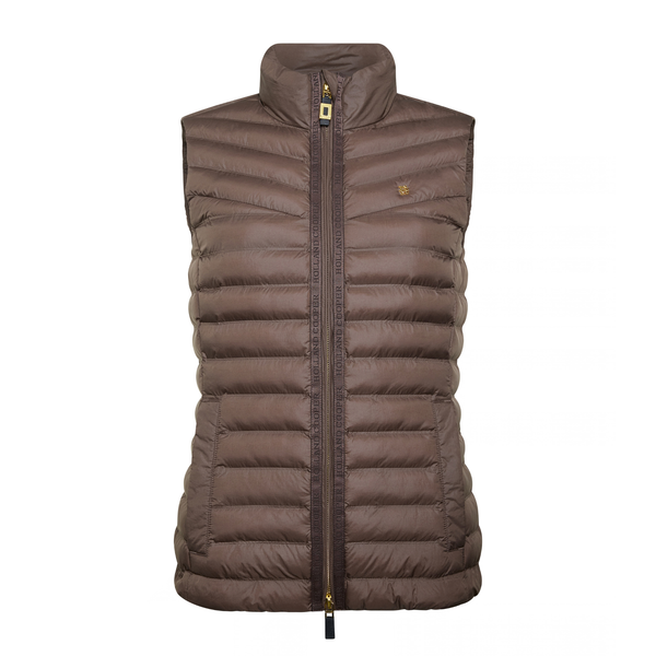 Holland Cooper Ladies Lightweight Puffer Gilet - Chestnut