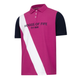 Hoggs of Fife Ladies Abbey Sash Jersey Polo - Berry/Navy