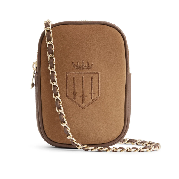 Fairfax and Favour Mini Finsbury Cross Body Bag - Tan Suede