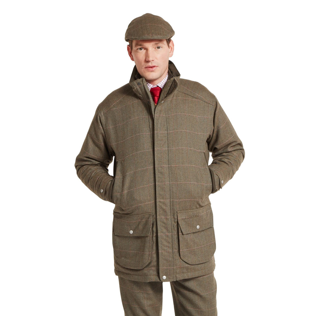 Schoffel Mens Ptarmigan Tweed Classic Coat - Lochlane Tweed