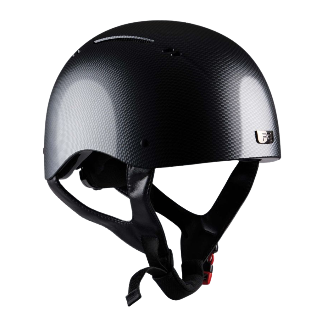 Premier Equine Artemis Gloss Jockey Skull - Carbon Shield Black
