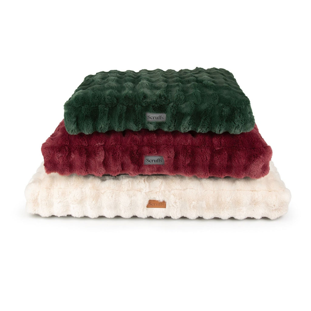 Scruffs Festive Fur Mattress - Burgundy