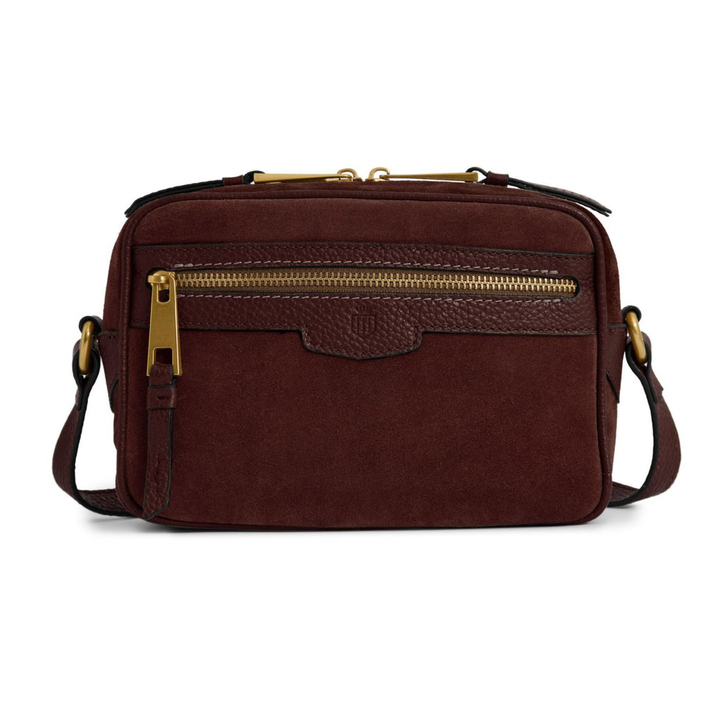 Fairfax & Favor Fulham Cross Body Bag - Port Suede