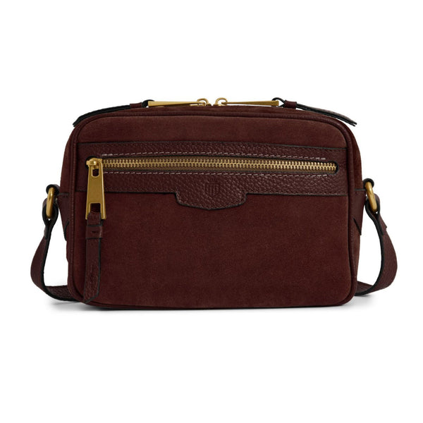 Fairfax & Favor Fulham Cross Body Bag - Port Suede