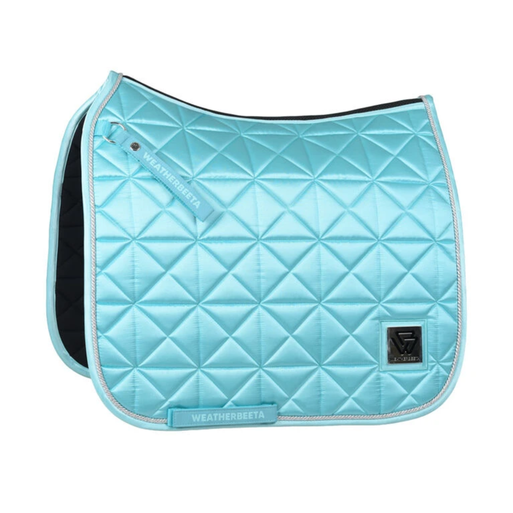 Weatherbeeta Satin Luxe Air-Tec Dressage Saddle Pad - Bright Blue