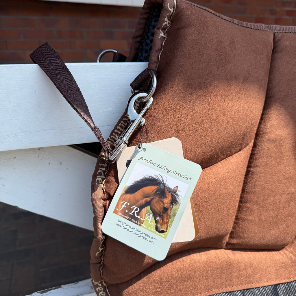 F.R.A Dardo Basic Bareback Pad - Brown Suede