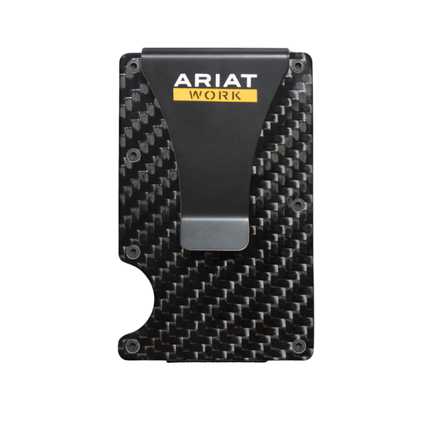 Ariat Mens Work Metal Utility Wallet - Grey