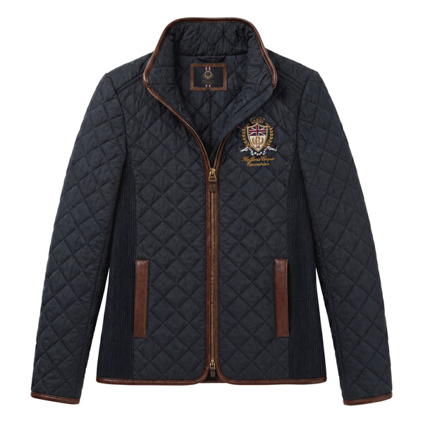 Holland Cooper Ladies Boughton Diamond Quilt Jacket - Ink Navy