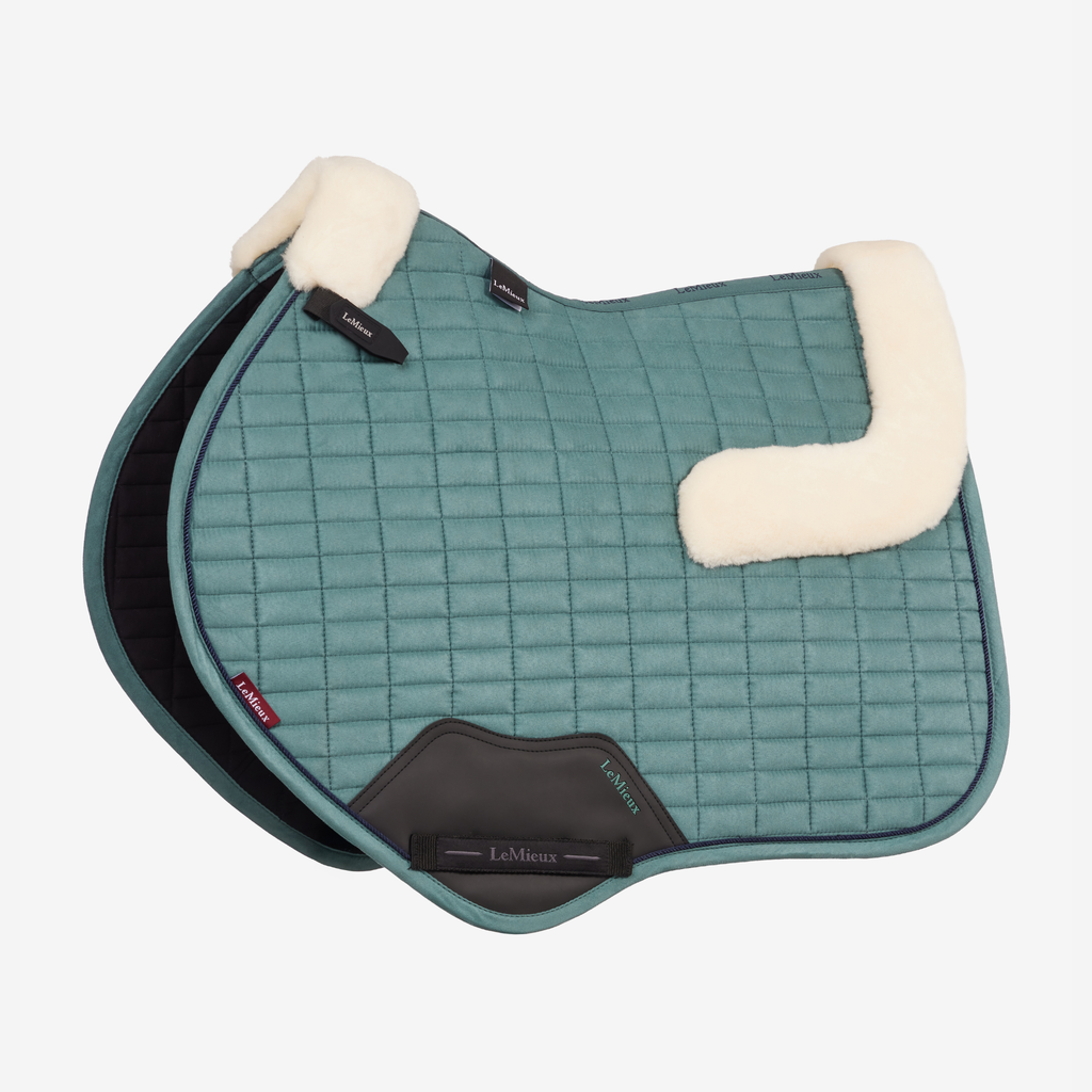 LeMieux Merino+ Suede Classic Close Contact Square - Aloe