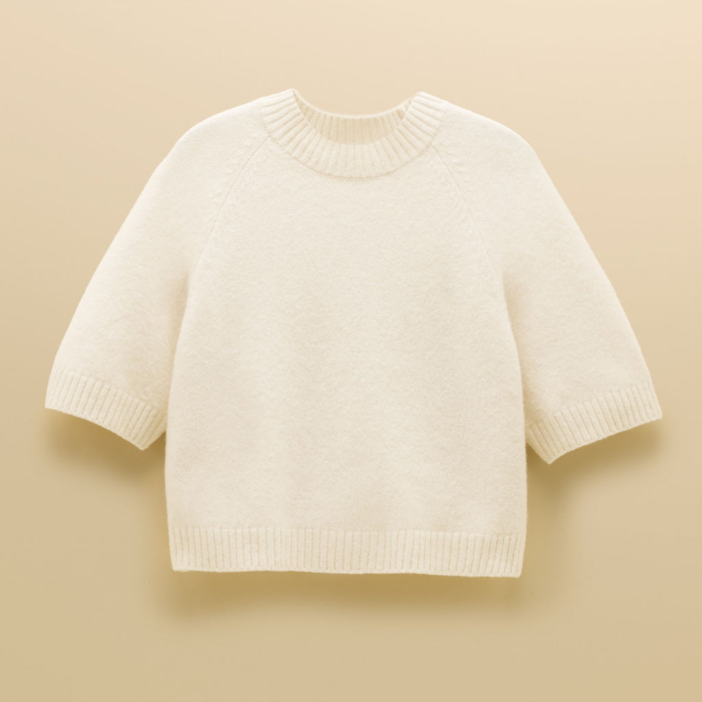 Joules Ladies Short Sleeve Knit - Cream