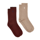 Joules Ladies Oatburg Cable Socks - Oat/Berry