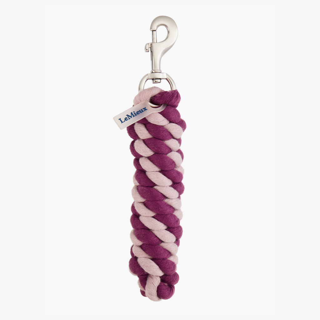 LeMieux Polycotton Leadrope - Blackberry/Wild Rose