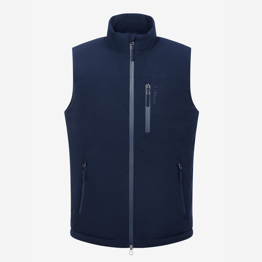 LeMieux Mens Midweight Insulated Gilet - Navy