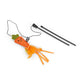 Petface Foodie Faces Felt Carrot Christmas Cat Teaser Toy