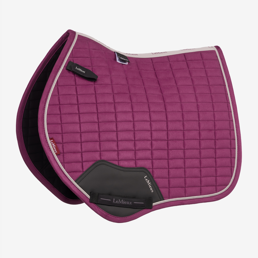 LeMieux Suede Close Contact Square - Blackberry