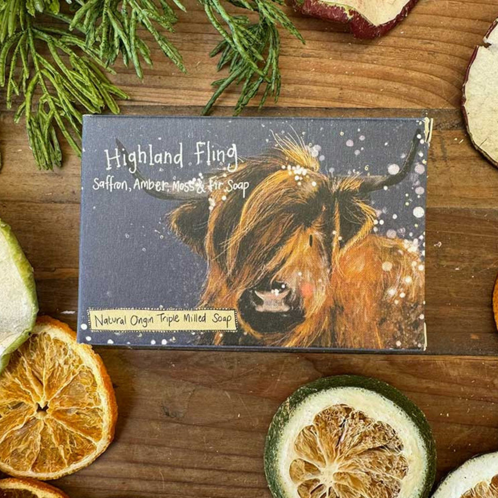 Alex Clark Highland Fling Soap - Saffron, Amber, Moss & Fir