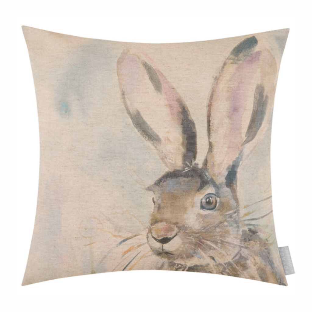 Voyage Maison Harriet Hare Printed Cushion - Natural