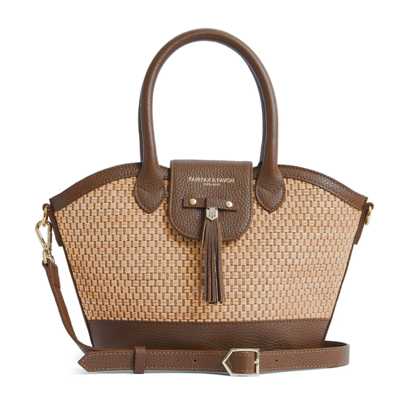 Fairfax and Favour Mini Basket Bag - Tan Leather