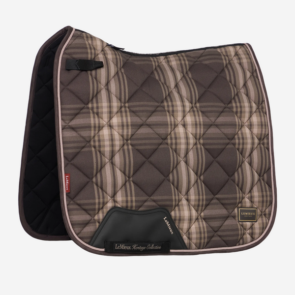 LeMieux Heritage Check Dressage Square - Cocoa