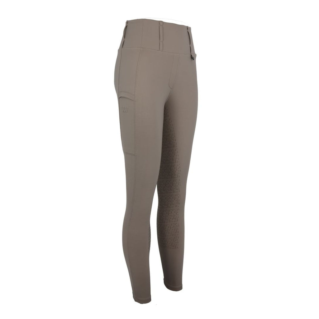 Woof Wear Ladies Full Seat All Season Riding Tights - Stone