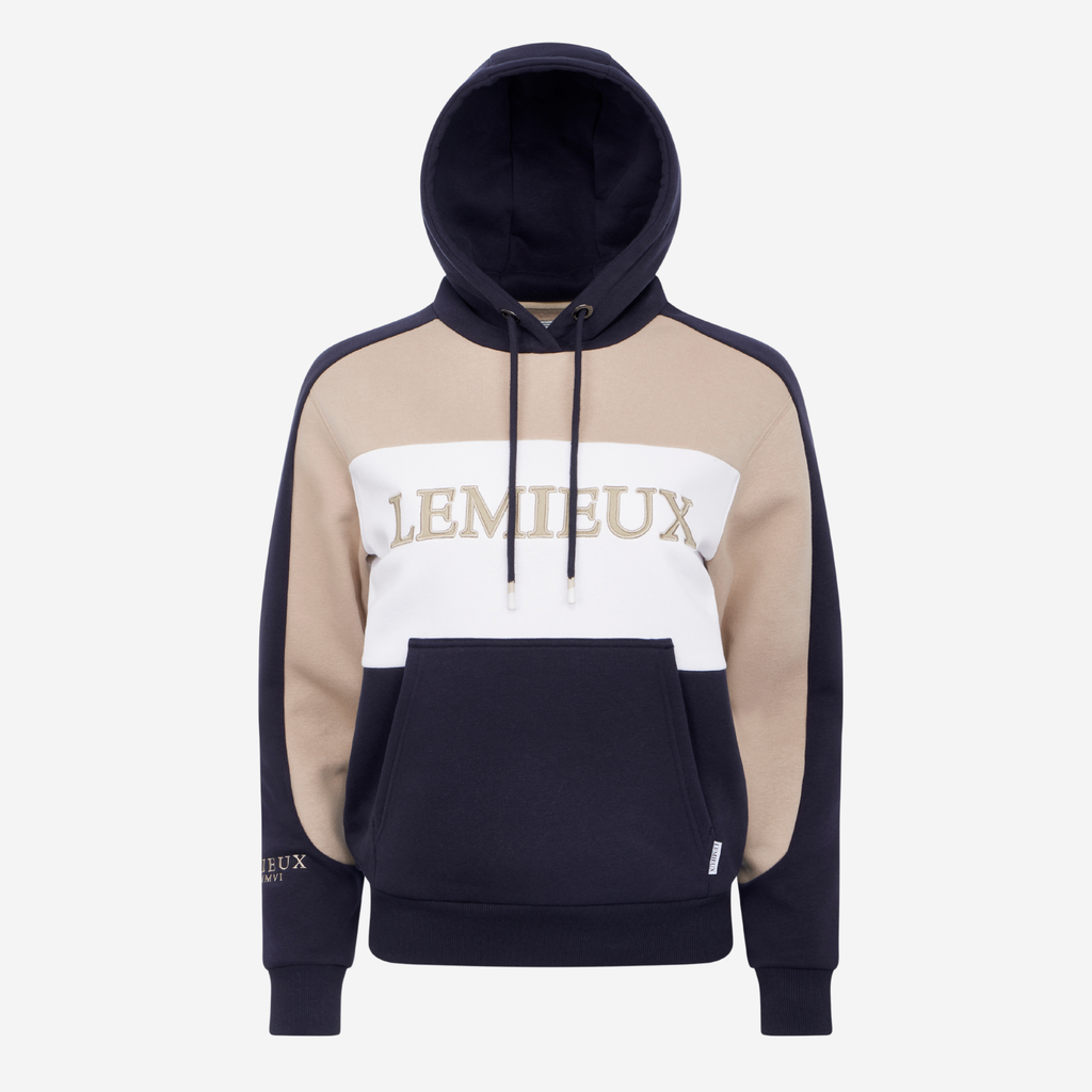 LeMieux Ladies Kadie Colour Block Hoodie - Navy