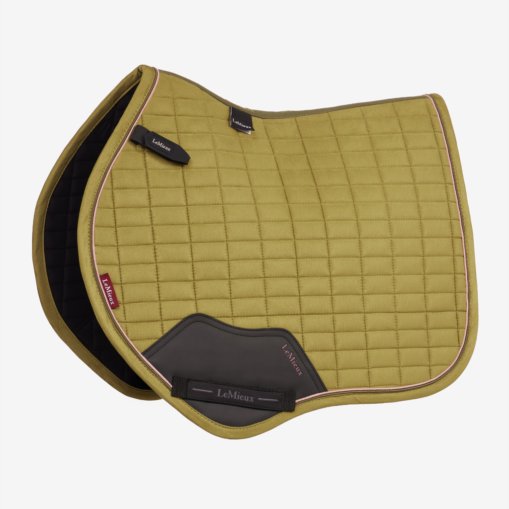 LeMieux Suede Close Contact Square - Gooseberry