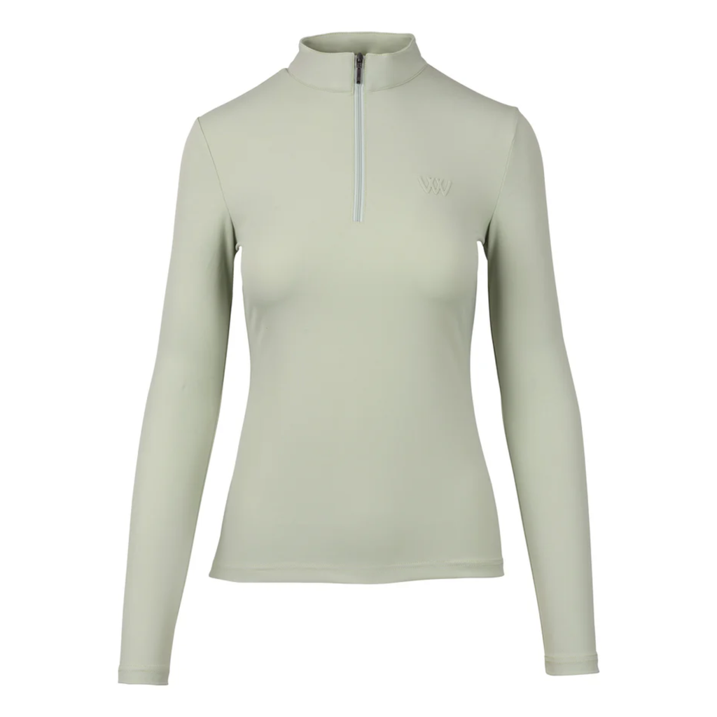 Woof Wear Ladies Long Sleeve Tech Riding Shirt - Sage