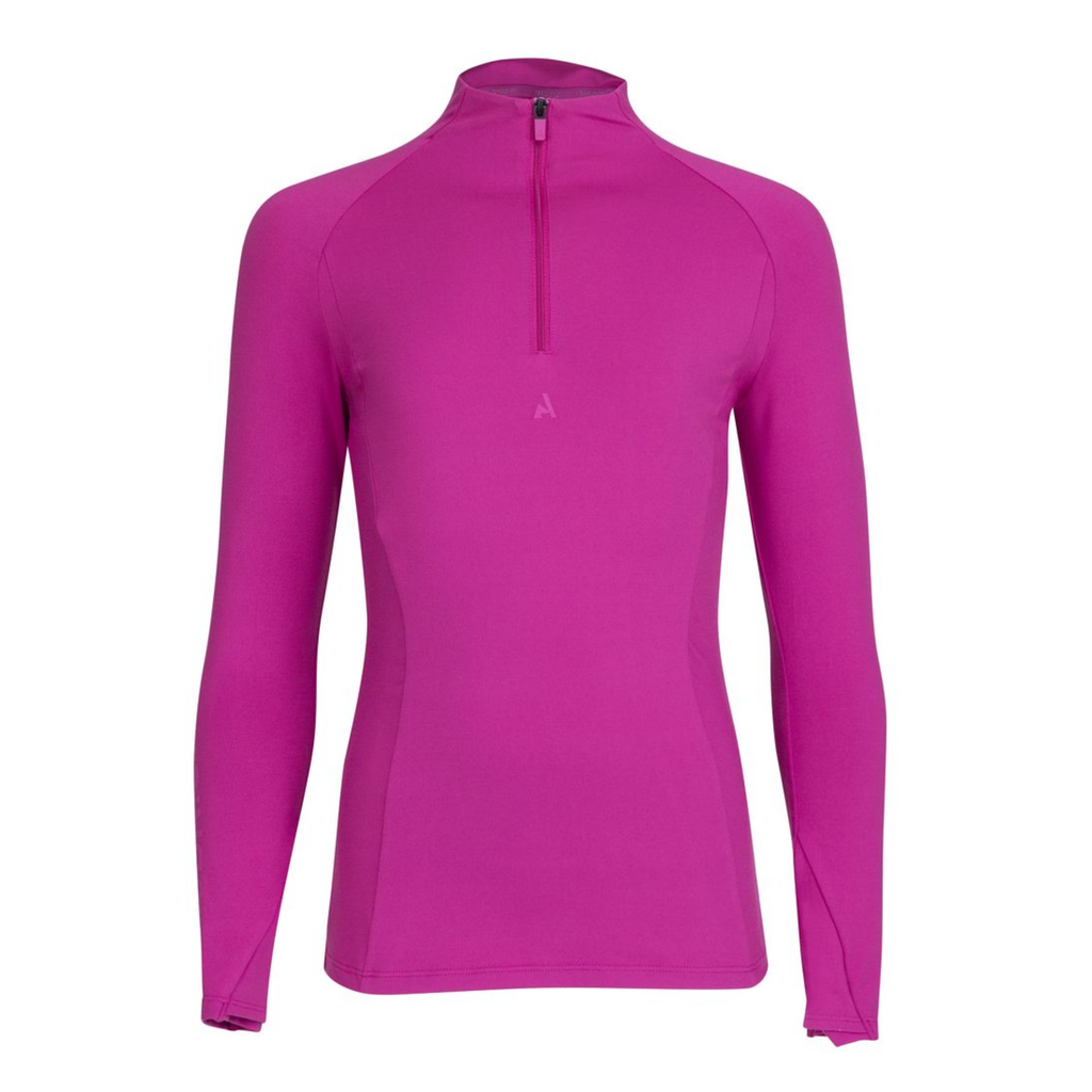Aubrion React Young Rider Long Sleeve Base Layer - Fuchsia