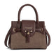 Fairfax & Favor Stockist Exclusive Mini Windsor Handbag - Port and Deep Taupe Suede
