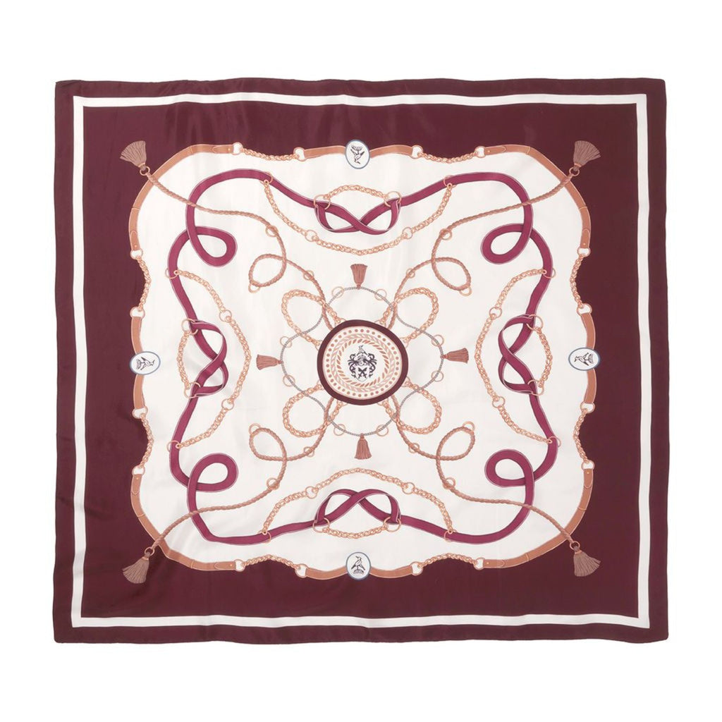 Hicks and Brown The Melford Silk Scarf - Plum