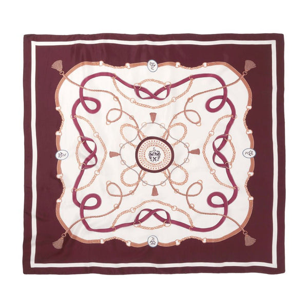 Hicks and Brown The Melford Silk Scarf - Plum