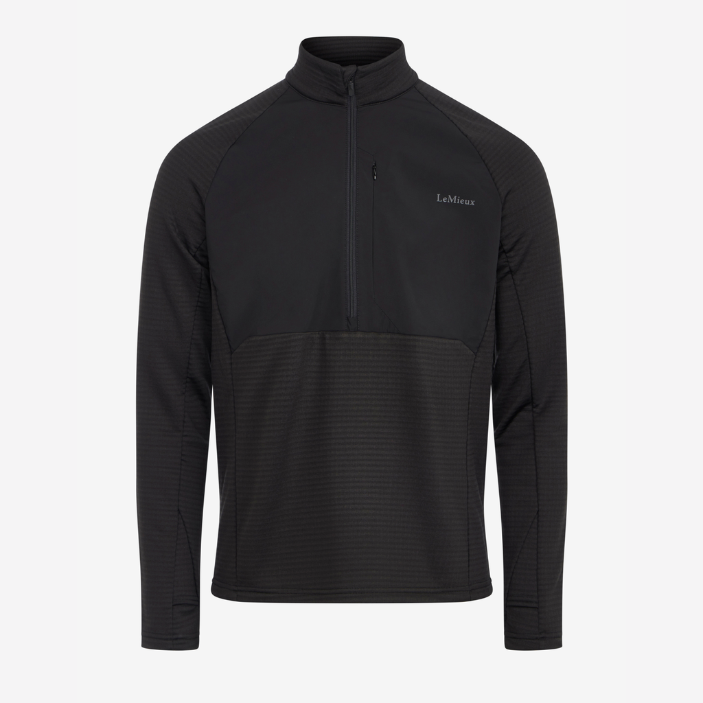 LeMieux Mens Quarter Zip Mid Layer - Black