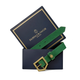 Fairfax and Favor Womens Sennowe Belt - Clover Green Suede