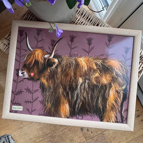 Alex Clark Highland Cow Lap Tray