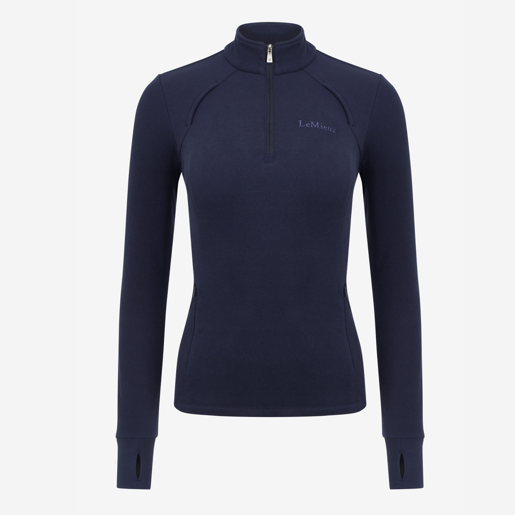 LeMieux Ladies Frances Quarter Zip Fleece - Navy
