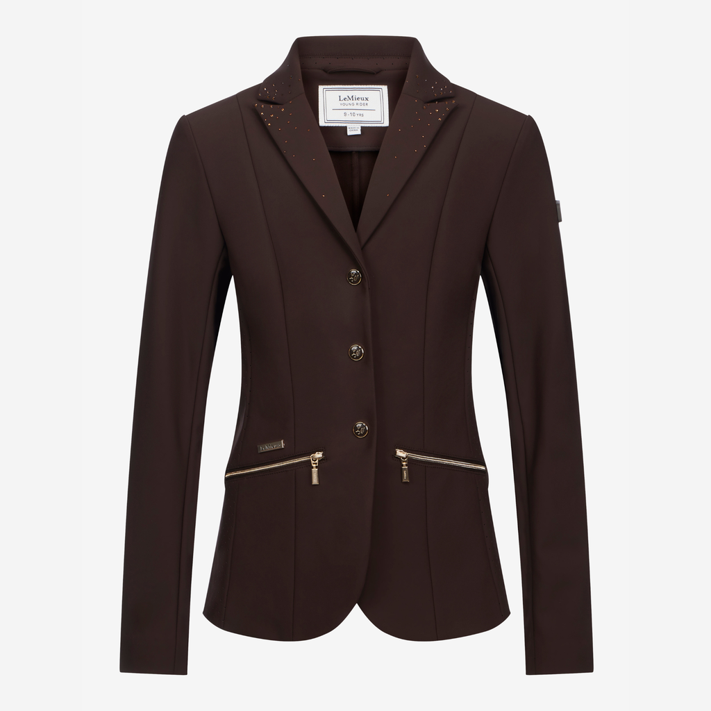 LeMieux Brilliance Junior Pro Show Jacket - Espresso