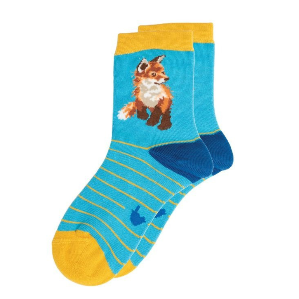 Wrendale Childrens Fox Socks - Born to be Wild