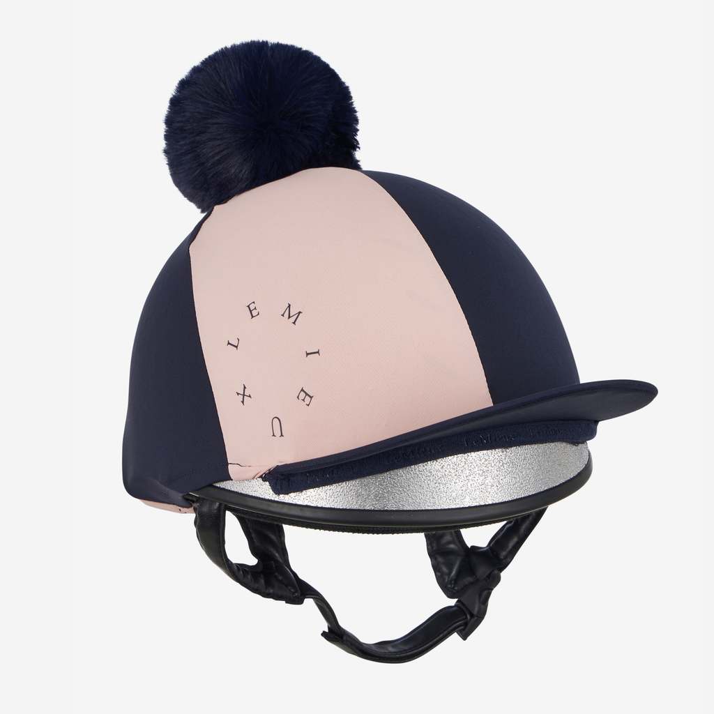 LeMieux Harlequin Hat Silk - Navy/Petal