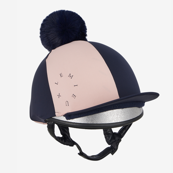 LeMieux Harlequin Hat Silk - Navy/Petal
